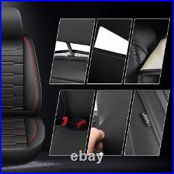 For Nissan Frontier 2009-2024 Car 5-Seat Covers Full Set PU Leather Cushion Pad