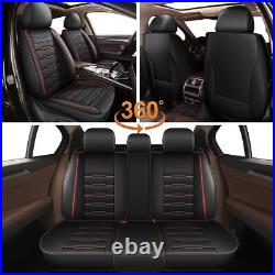 For Nissan Frontier 2009-2024 Car 5-Seat Covers Full Set PU Leather Cushion Pad