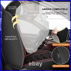 For Nissan Frontier 2009-2024 Car 5-Seat Covers Full Set PU Leather Cushion Pad