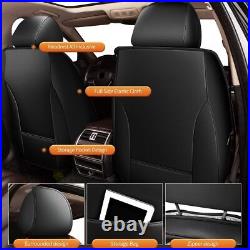 For Nissan Frontier 2009-2024 Car 5-Seat Covers Full Set PU Leather Cushion Pad