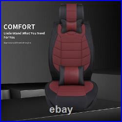 For Nissan Frontier Leather Car Seat Cover Custom 5 Seat Full Set Luxury Cushion