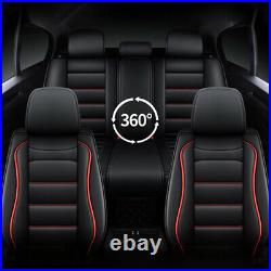 For Nissan Murano 2007-2021 PU Leather Car Seat Covers Front+Rear Row Full Set