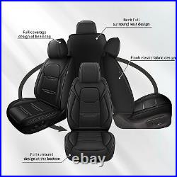 For Nissan Rogue 2010-2023 Faux Leather Car Seat Covers Front + Rear Full Set