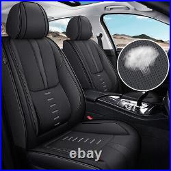 For SUBARU crosstrek 2016-2024 Car Seat Cover Black Full Set PU Leather Cushion