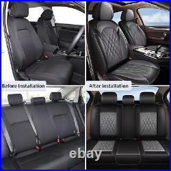 For Saturn VUE 2002-2009 Full Set Car 5-Seat Cover Cushion Pad Faux Leather