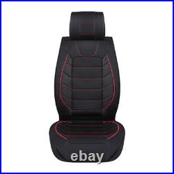 For Subaru Forester 5-Seat Car Full Set Seat Covers PU Leather Custom Fit Black