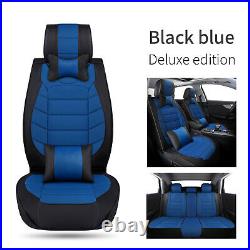 For Subaru Impreza 5 Seat Full Set Car Seat Cover Front Rear Back Cushion Black