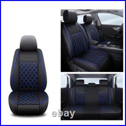 For Subaru WRX STI Front & Rear Full Set Cushion Luxury Leather 5-Seat Car Cover