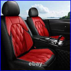 For TOYOTA TACOMA 4-DOOR CREW CAB 2007-2024 PU Leather Car 5-Seat Cover Full Set