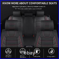 For Toyota 14-19 Corolla L LE XLE Red-Line Full Set 5 Seat Cover Front & Rear