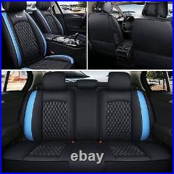 For Toyota CHR C-HR 2016-2021 Car Seat Cover Leather Front Rear Seat Black Blue
