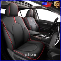 For Toyota Camry 2018-2022 Custom Fit Leather Seat Cover Front+Rear Full Set USA