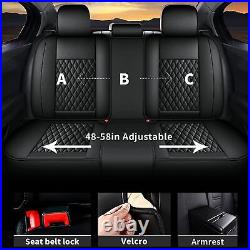For Toyota Camry 2018-2024 Faux Leather Car Seat Covers Front&Rear Full Set Pad