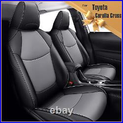 For Toyota Corolla Cross 2022-2024 L/LE/XLE Car 5-Seat Covers Front&Rear Gray