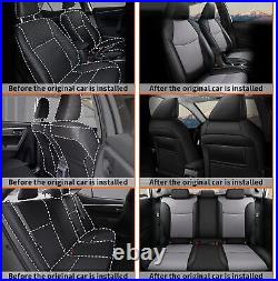 For Toyota Corolla Cross 2022-2024 L/LE/XLE Car 5-Seat Covers Front&Rear Gray