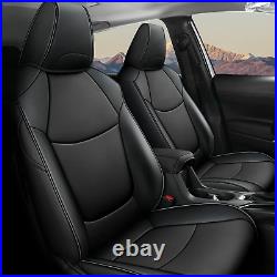 For Toyota Corolla Cross L, LE, XLE 2022-2024 Car 5 Seat Covers Black Faux Leather