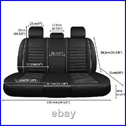 For Toyota Corolla Luxury Car Seat Cover Full Set Front Rear Leather 5/2 Seater