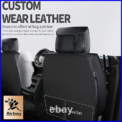 For Toyota FJ Cruiser Car Seat Covers Full Set PU Leather Front + Rear 5-Seater