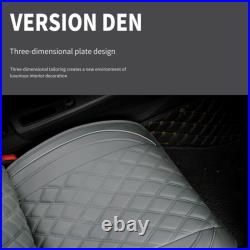 For Toyota Prius 2001-2015 Car Seat Cover Full Set Front + Rear Cushion Leather