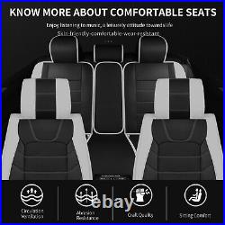For Toyota RAV4 01-19 Leather Car Seat Cover 5 Seat Full Set Front Rear Cushion