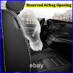 For Toyota RAV4 2013-2018 Car 5 Seat Cover Cushion Pad Full Set PU Leather Black