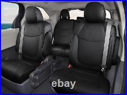 For Toyota Sienna LE & XLE 2021-2024 Set Faux Leather Waterproof 8-Seat Covers