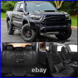 For Toyota Tacoma 2000-2021 Leather Full Set Car Seat Covers Front&Rear Cushion