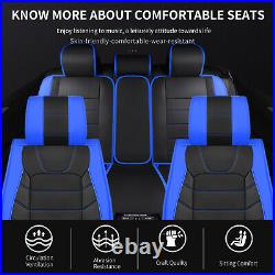 For Toyota Tacoma 5-Seat Full Set Car Seat Cover PU Leather Front Rear Cushion