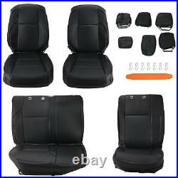 For Toyota Tacoma Crew Cab 2016-2021 2022 2023 Black Seat Covers Set