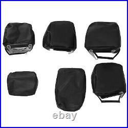 For Toyota Tacoma Crew Cab 2016-2021 2022 2023 Black Seat Covers Set