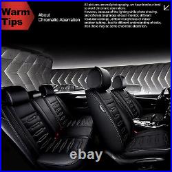 For Toyota Tundra Crew Cab 4-Door 2008-2024 Full Set Car 5-Seat Cover PU Leather