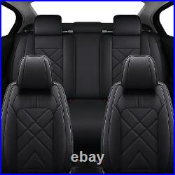 For Volkswagen Rabbit 2007-2009 Car 5 Seat Cover Faux Leather Full Set Protector