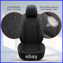 For Volkswagen Rabbit 2007-2009 Car 5 Seat Cover Faux Leather Full Set Protector