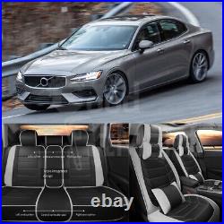 For Volvo S60 2001-2023 Car Seat Cover 5 Seats Full Set Front & Rear PU Leather