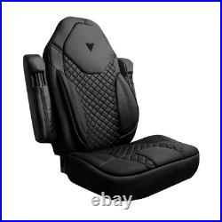 Freightliner Cascadia High Back 33? Cloth Seat Cover Full Black