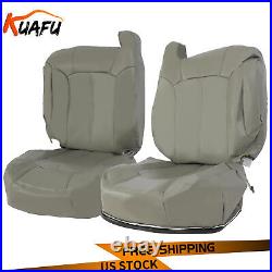 Front Driver/Passenger Bottom&Back Top Seat Covers Fit 99-02 Chevy Tahoe Leather