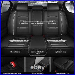 Front & Rear Car 2/5Seat Covers Faux Leather For Kia Forte 2010-2023 Cushion Pad