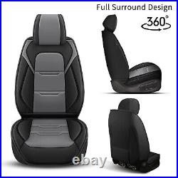 Front & Rear Car 2/5Seat Covers PU Leather For Cadillac XT5 2017-2024 Cushion