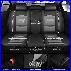 Front & Rear Car 2/5Seat Covers PU Leather For Cadillac XT5 2017-2024 Cushion