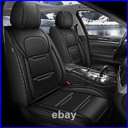 Front & Rear Car 2/5Seat Covers PU Leather For Nissan Versa 2009-2024 Cushion