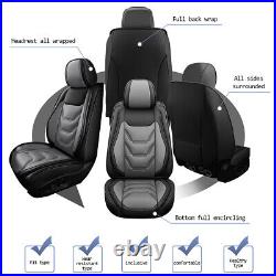 Front&Rear Car For Volkswagen Tiguan 2009-2023 PU Leather 2/5Seat Covers Cushion