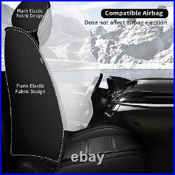 Front & Rear Car Seat Covers Faux Leather For Toyota 4Runner 2003-2023 Cushion