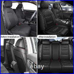 Front & Rear Car Seat Covers Faux Leather For Toyota 4Runner 2003-2023 Cushion