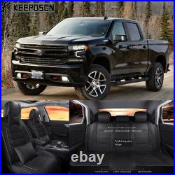 Front & Rear Seat Covers Full Set Cushion Backrest For Chevrolet Colorado 16-22