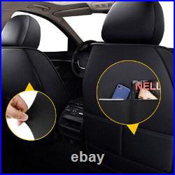 Full Car Seat Cover Set Black Gray For 2010-2022 Ram 1500 2500 3500 Crew Cab