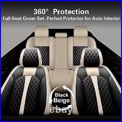 Full Leather Car 5 Seat Covers Full Set Cushion Pad For Cadillac XTS 2013-2019