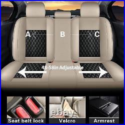 Full Leather Car 5 Seat Covers Full Set Cushion Pad For Cadillac XTS 2013-2019