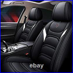 Full Set All Seasons Car Seat Cover for Chevrolet Camaro 1999-2021 Leather Black