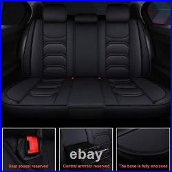 Full Set All Seasons Car Seat Cover for Chevrolet Camaro 1999-2021 Leather Black