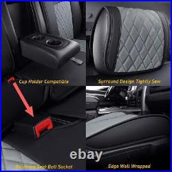 Full Set Car 5 Seat Cover Leather For Dodge Ram 1500 2500 3500 Crew Cab 2009-22